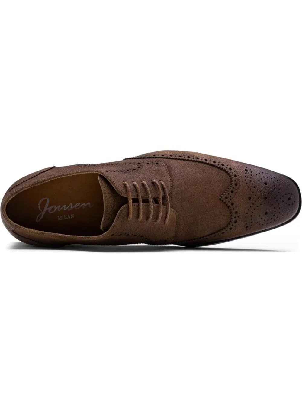Men's Suede Brown 1 Dress Shoes Leather Wingtip Formal Business Oxford Shoes